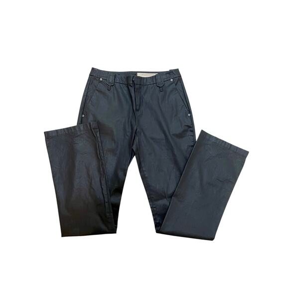 Strenesse Runway 2006 Waxed Cotton Twill Pants Brown Size 8 - Picture 3 of 12